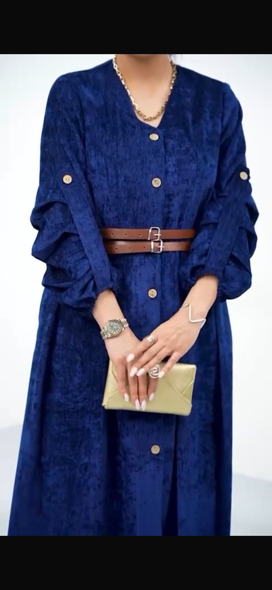 سحر الشتاء - فستان شتوي فاخر حصري